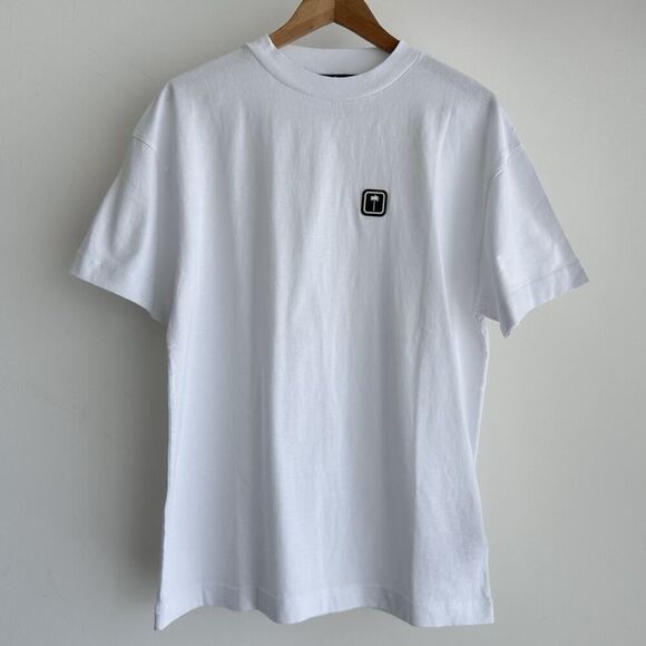 Palm Angels Shirt Mens Medium Palm Tree Logo Streetwear Minimalist Modern Basic - Picture 1 of 14